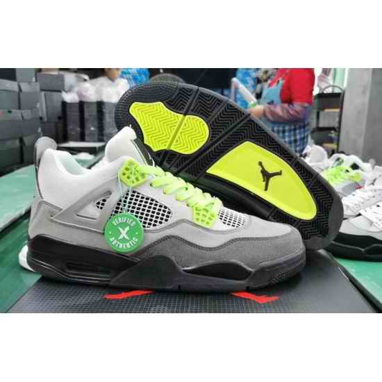Nike Air Jordan 4 Retro Apple Green Nike Air Back Logo Men Shoes